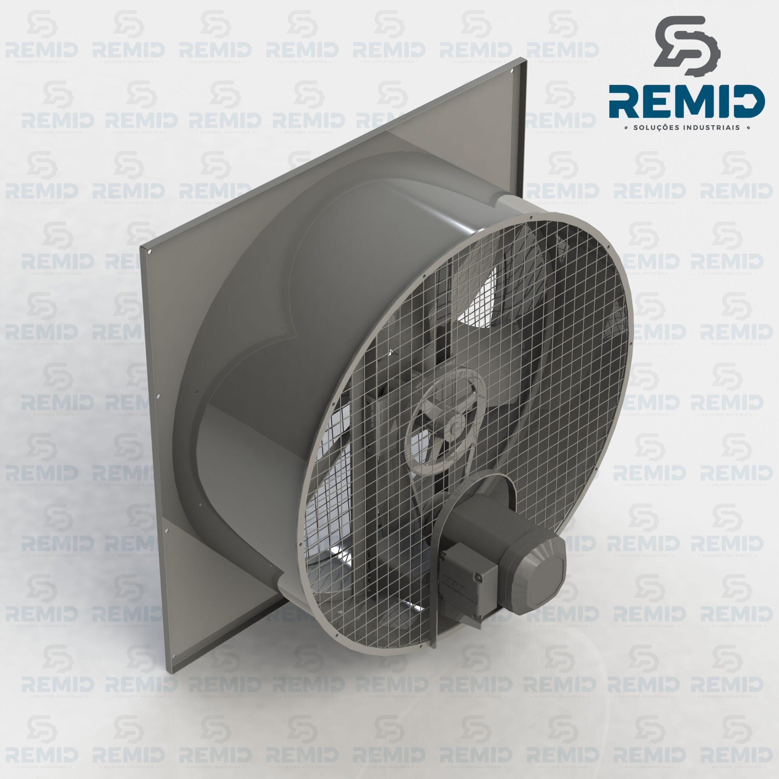 Exaustor Axial EXA95 1 Cv ( 0,75 kw) em aço carbono