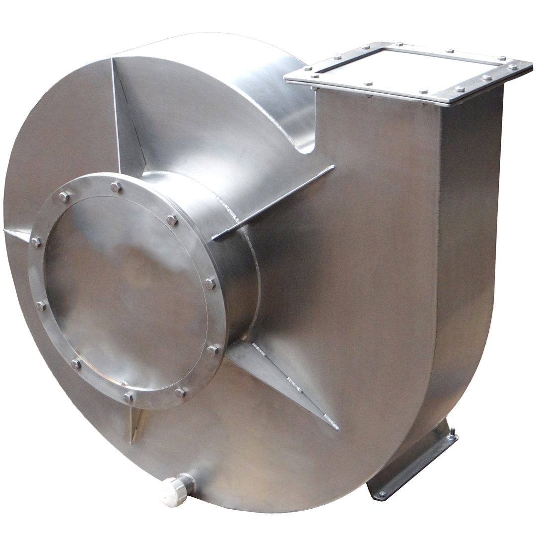 Stainless steel exhaust fan with Weg motor.