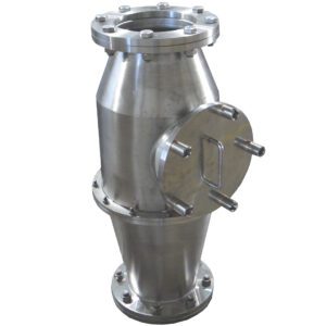 Pneumatic air filter inlet nozzle flange
