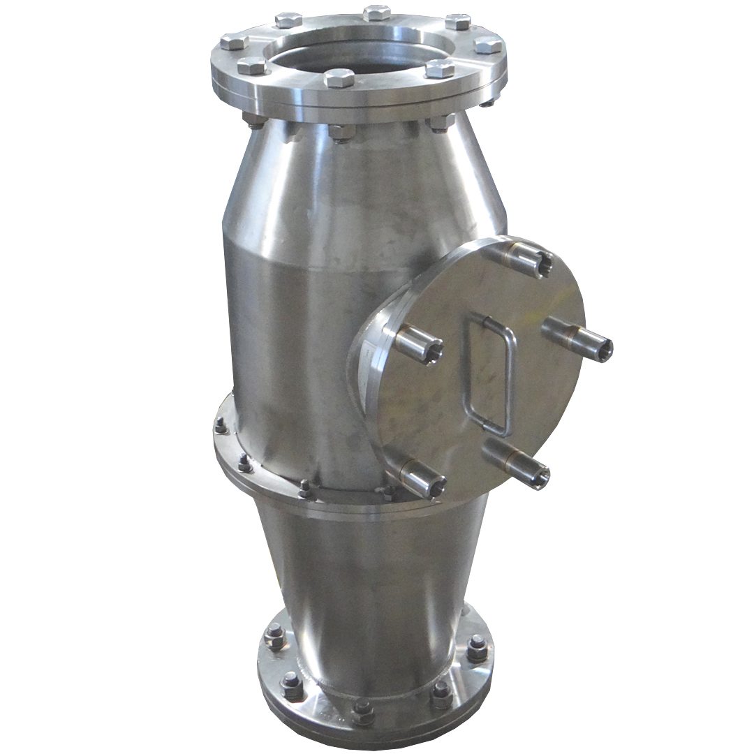 Pneumatic air filter inlet nozzle flange